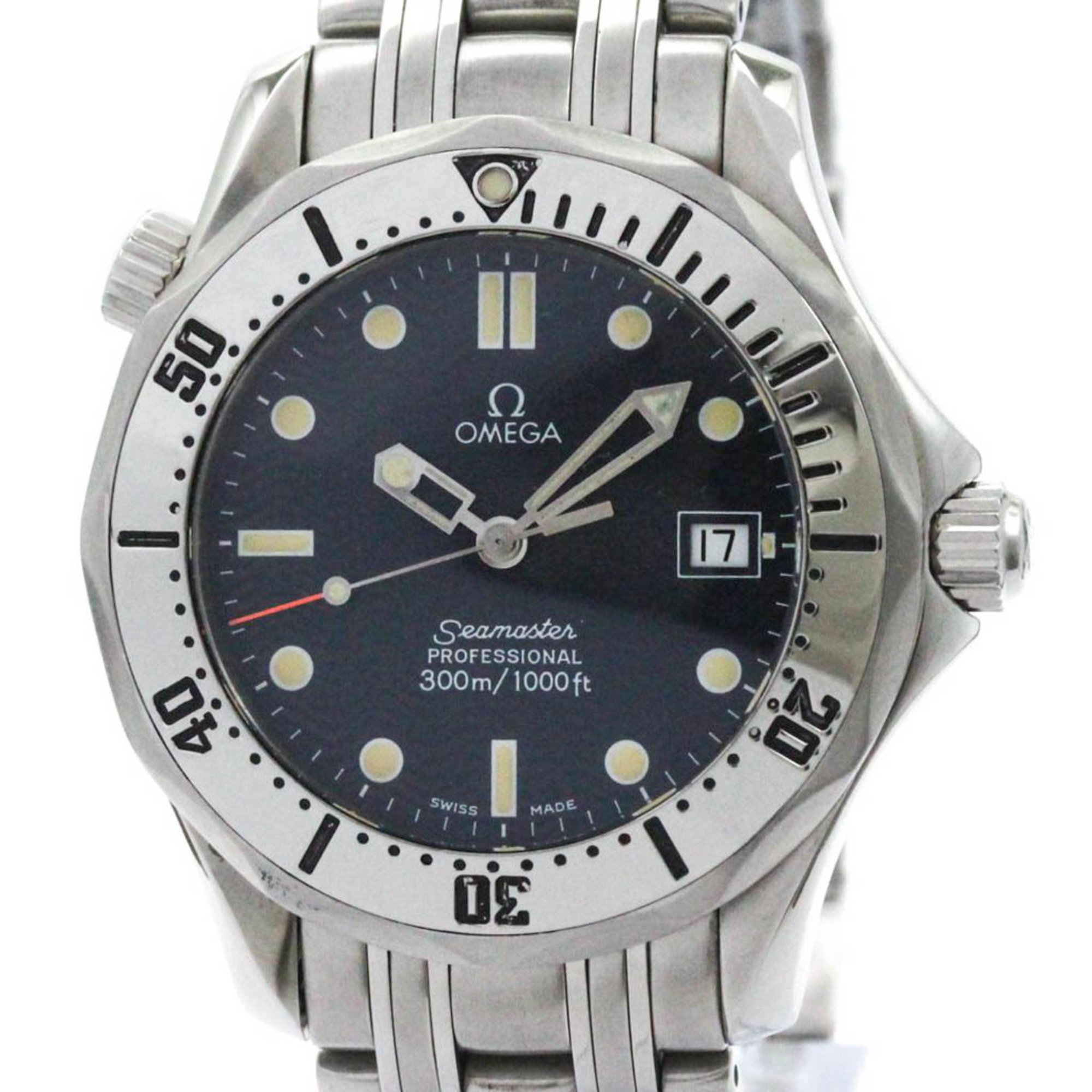 Polished OMEGA Seamaster Professional 300M Steel Mid Size Watch 2562.80 BF569415