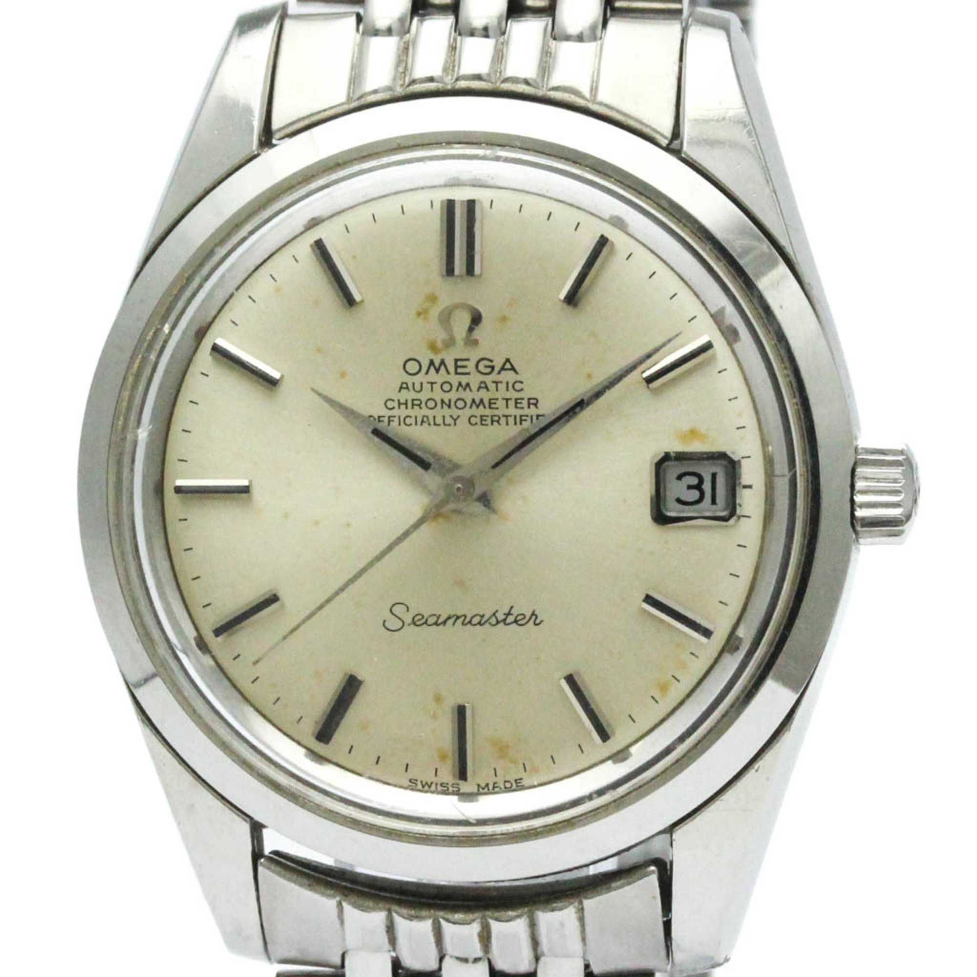 Vintage OMEGA Seamaster Cal 562 Rice bracelet Steel Mens Watch 166.010 BF559151 eLADY Globazone