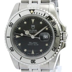 Polished TUDOR Prince Date MINI-SUB Steel Automatic Unisex Watch 73190 BF574242