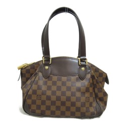 Louis Vuitton Verona PM Shoulder Bag, Coated Canvas, Damier, Women's, Brown, N41117