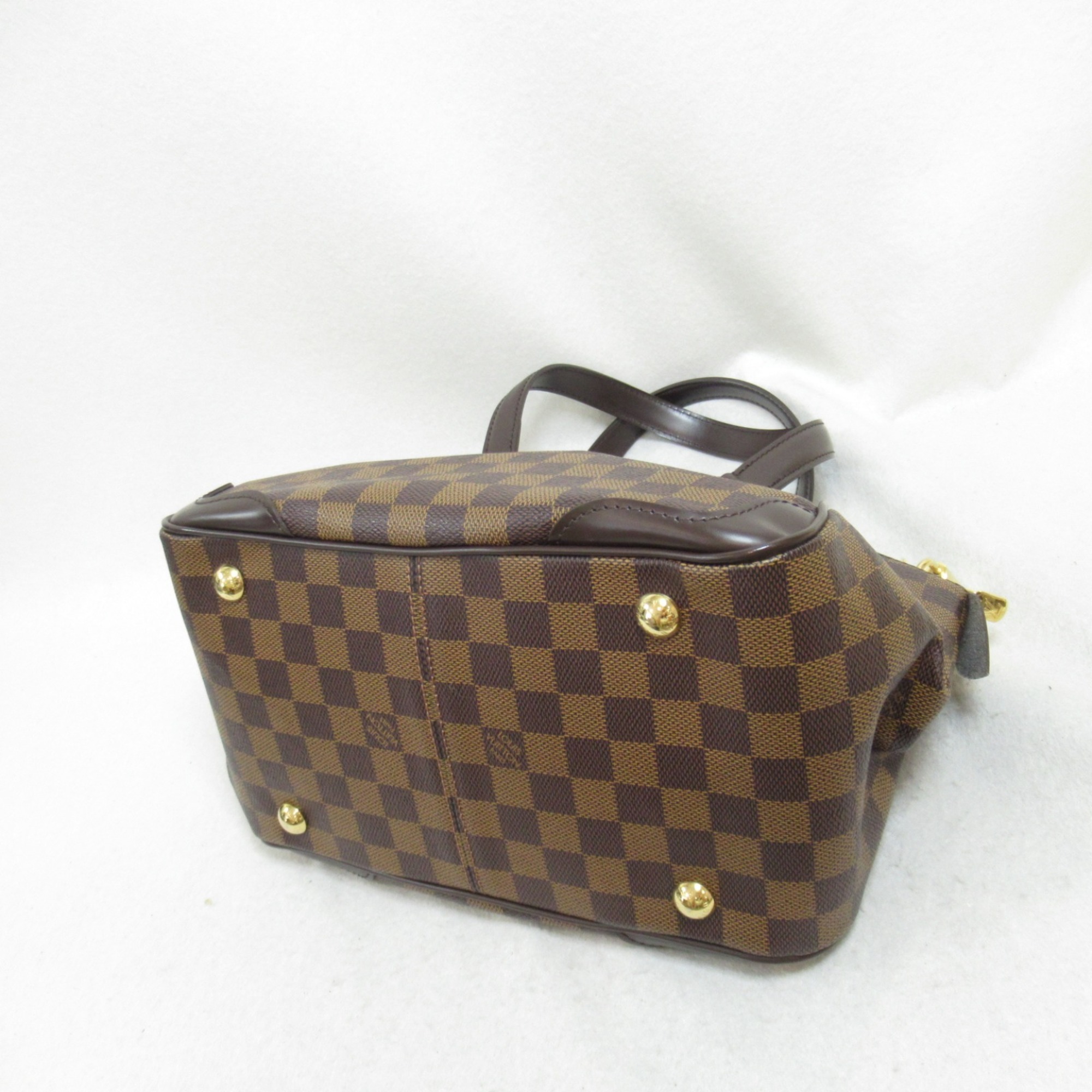 Louis Vuitton Verona PM Shoulder Bag, Coated Canvas, Damier, Women's, Brown, N41117