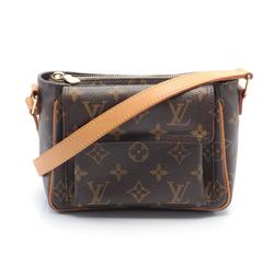 Louis Vuitton Vivacite PM Monogram Shoulder Bag, Coated Canvas, Leather, Women's, Brown, M51165