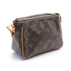 Louis Vuitton Vivacite PM Monogram Shoulder Bag, Coated Canvas, Leather, Women's, Brown, M51165