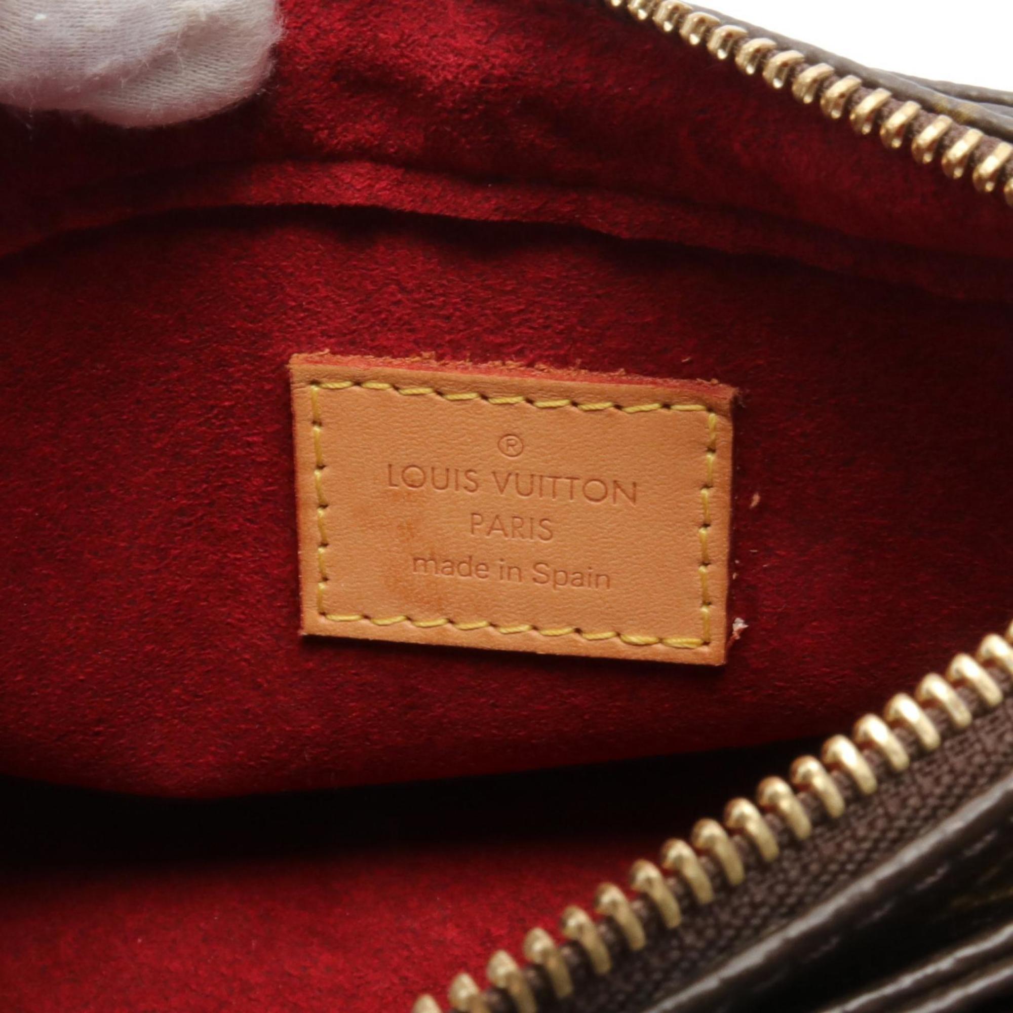 Louis Vuitton Vivacite PM Monogram Shoulder Bag, Coated Canvas, Leather, Women's, Brown, M51165