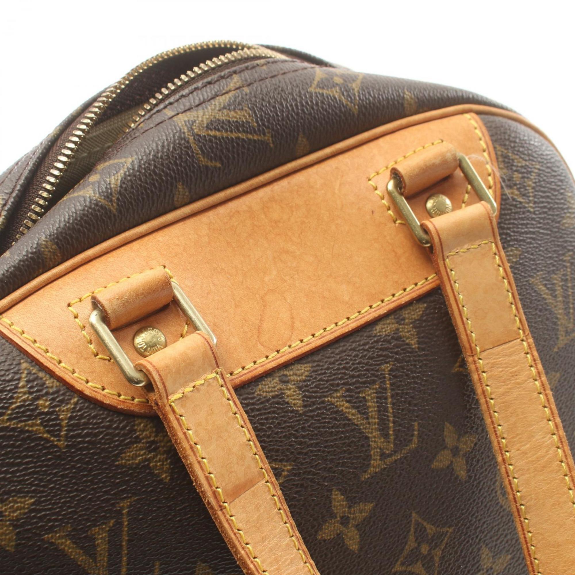 Louis Vuitton LOUIS VUITTON Excursion Monogram Handbag Bag Coated Canvas Leather Women's Brown M41450