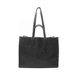 LOUIS VUITTON On the Go GM Monogram Empreinte Noir Tote Bag Leather Women's Black M44925