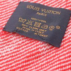 Louis Vuitton Echarpe Monogram Cozy Scarf Wool Women's Red M73457