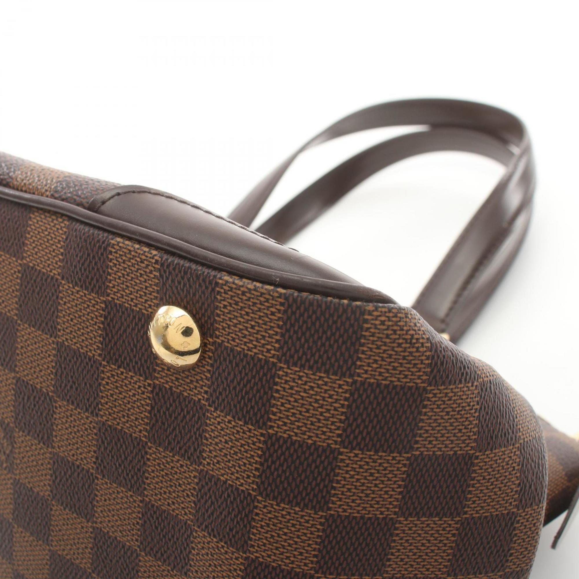 Louis Vuitton Verona PM Shoulder Bag, Coated Canvas, Leather, Damier, Women's, Brown, N41117