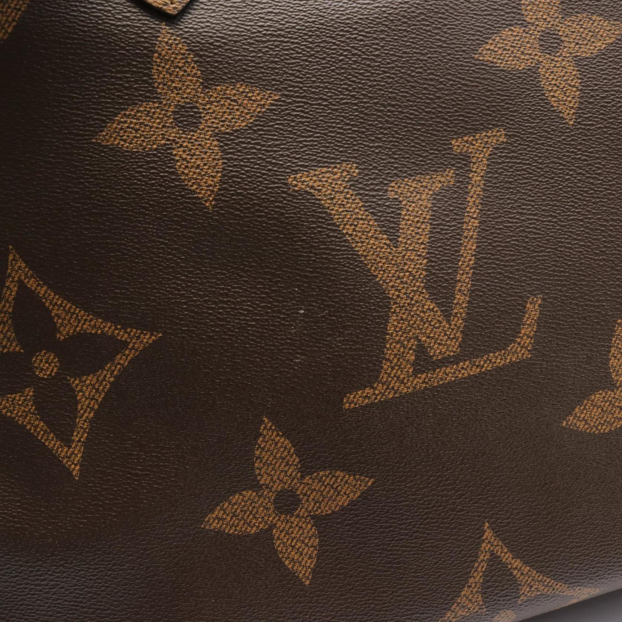 LOUIS VUITTON On the Go GM Monogram Giant Reverse Shoulder Bag Coated Canvas Leather Women's Brown M45320