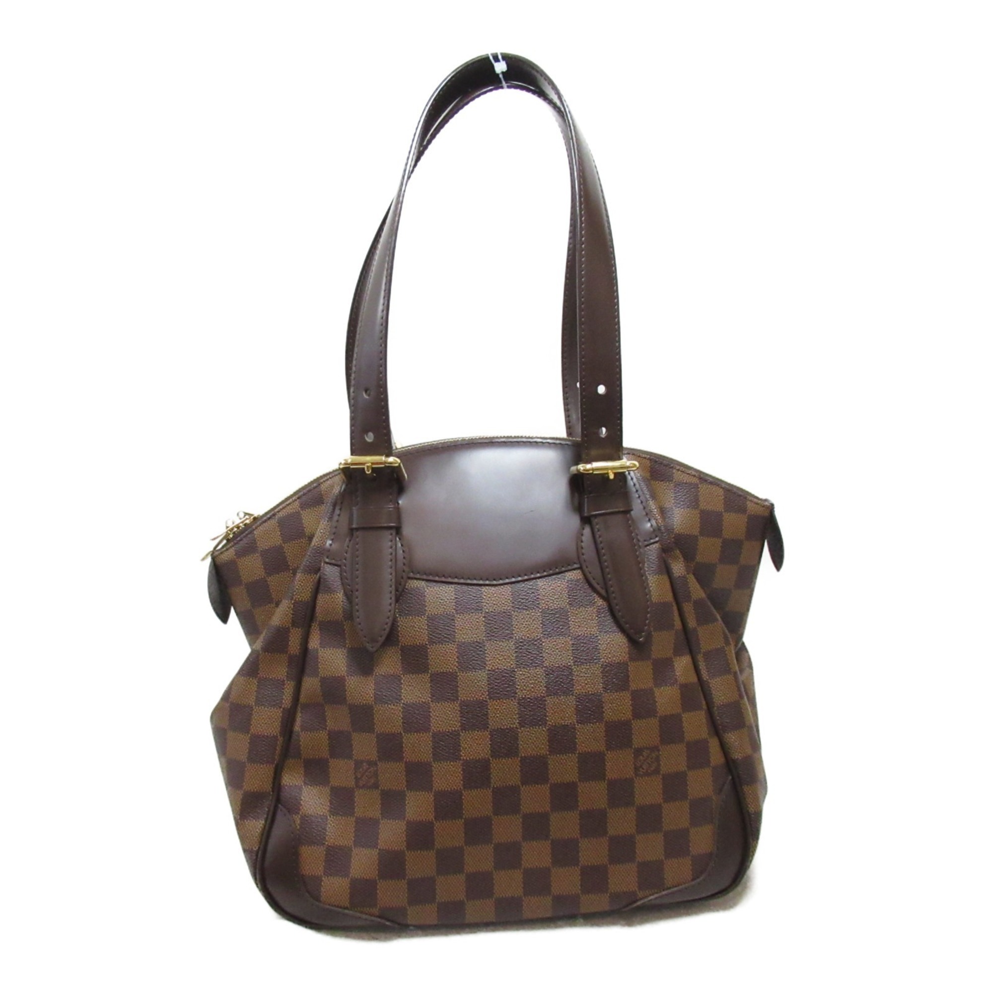 Louis Vuitton Verona MM Shoulder Bag, Coated Canvas, Damier, Women's, Brown, N41118