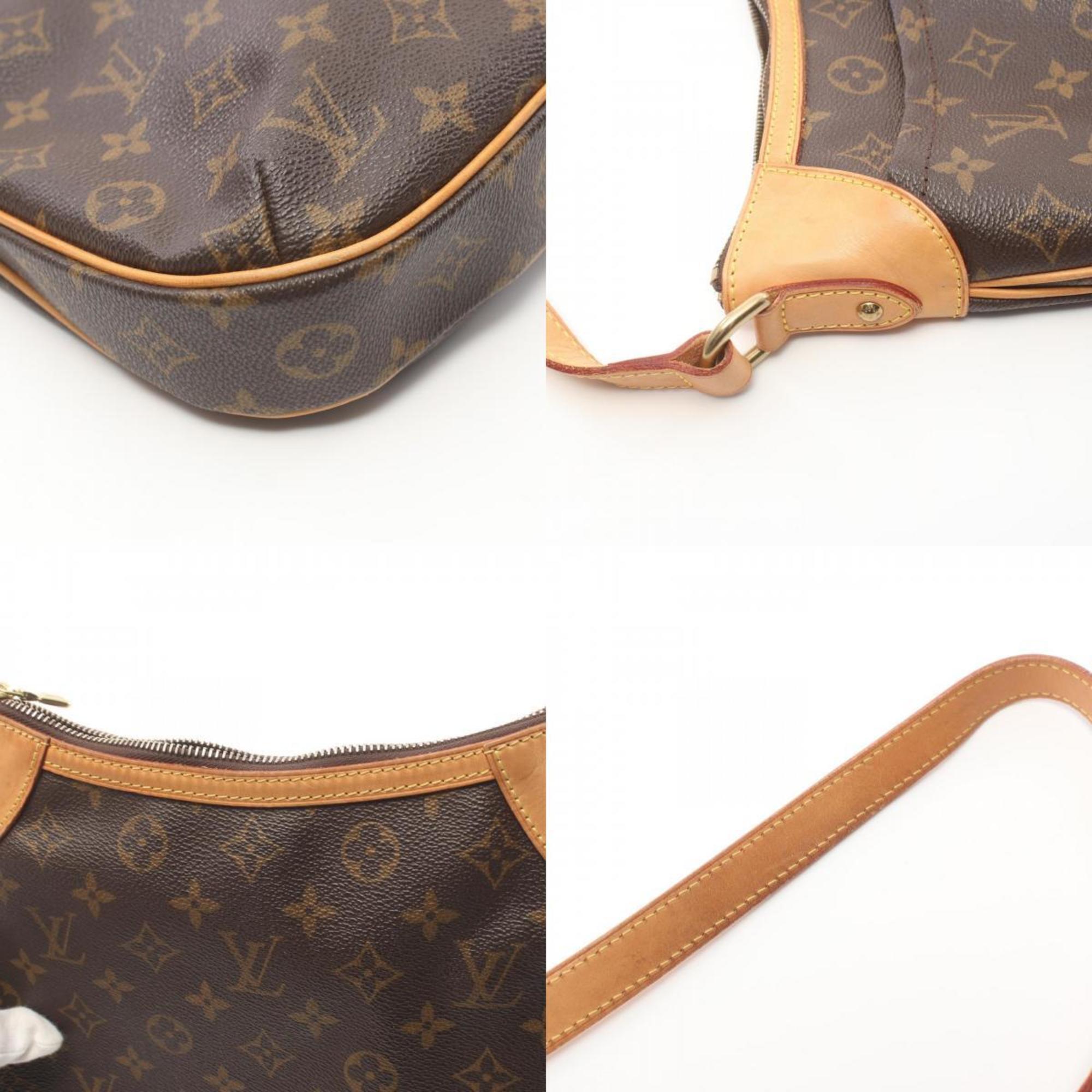 Louis Vuitton Odeon PM Monogram Shoulder Bag, Coated Canvas, Leather, Monogram, Women's, Brown, M56390