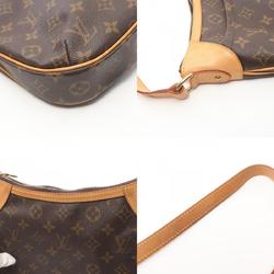 Louis Vuitton Odeon PM Monogram Shoulder Bag, Coated Canvas, Leather, Monogram, Women's, Brown, M56390