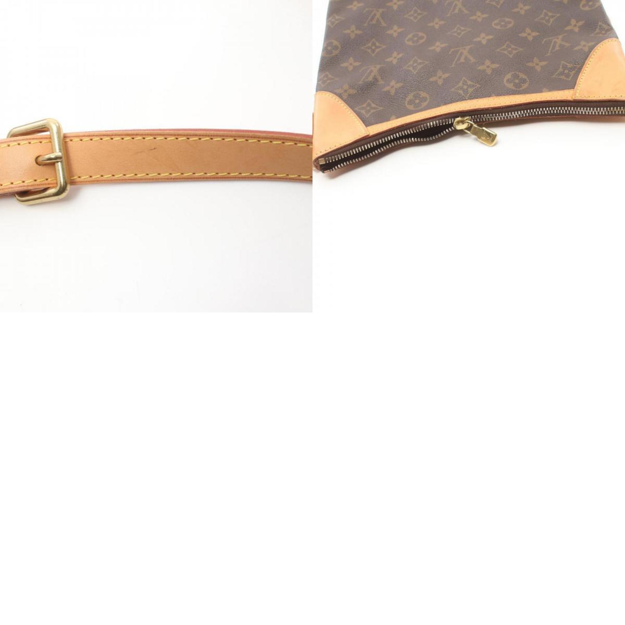 Louis Vuitton Odeon PM Monogram Shoulder Bag, Coated Canvas, Leather, Monogram, Women's, Brown, M56390