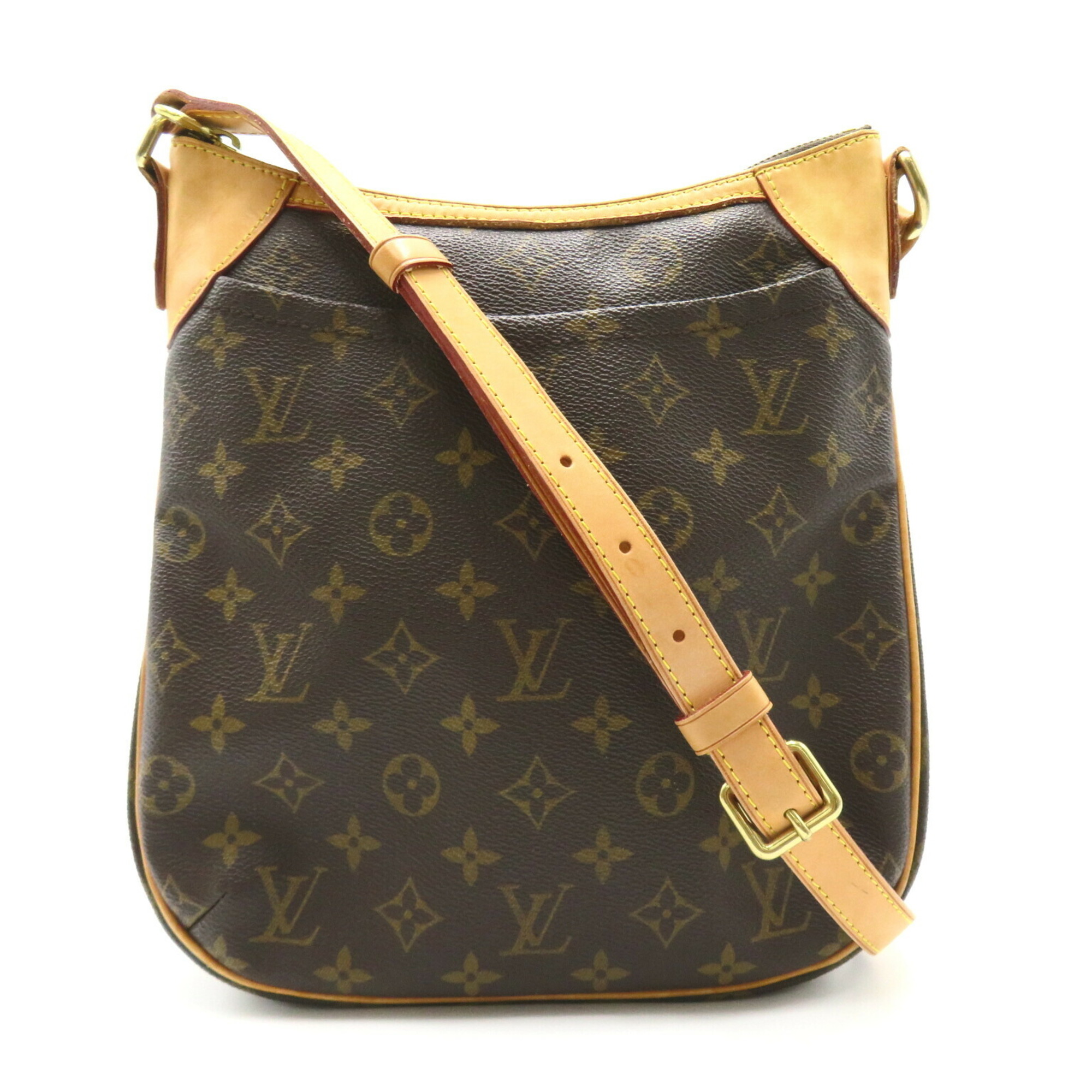 Louis Vuitton Odeon PM Monogram Shoulder Bag, Coated Canvas, Leather, Monogram, Women's, Brown, M56390