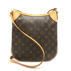 Louis Vuitton Odeon PM Monogram Shoulder Bag, Coated Canvas, Leather, Monogram, Women's, Brown, M56390