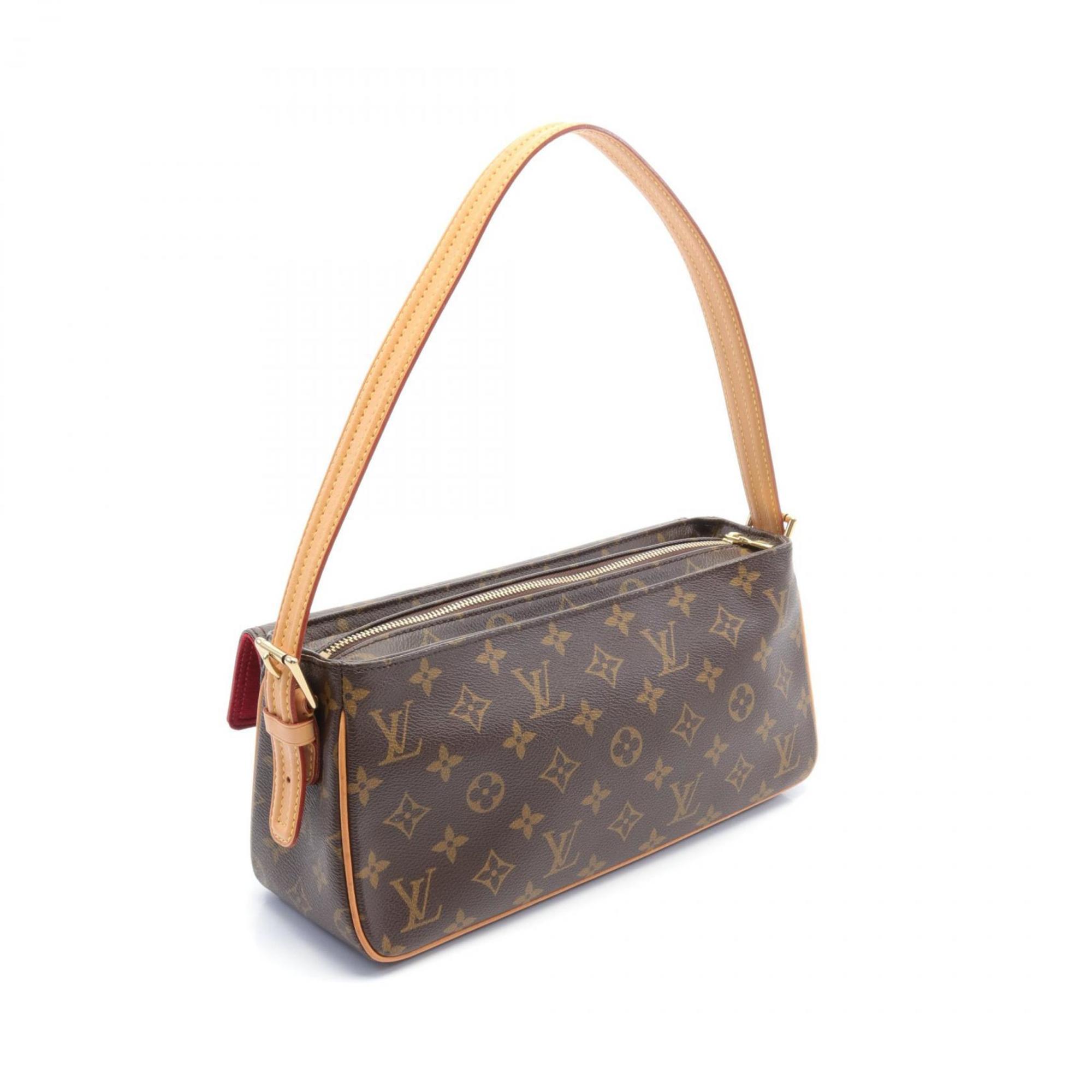 Louis Vuitton Viva Cite MM Monogram Shoulder Bag, Coated Canvas, Leather, Women's, Brown, M51164