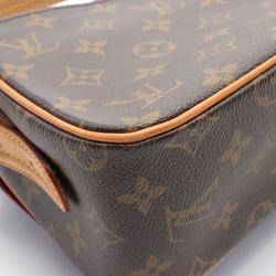 Louis Vuitton Viva Cite MM Monogram Shoulder Bag, Coated Canvas, Leather, Women's, Brown, M51164