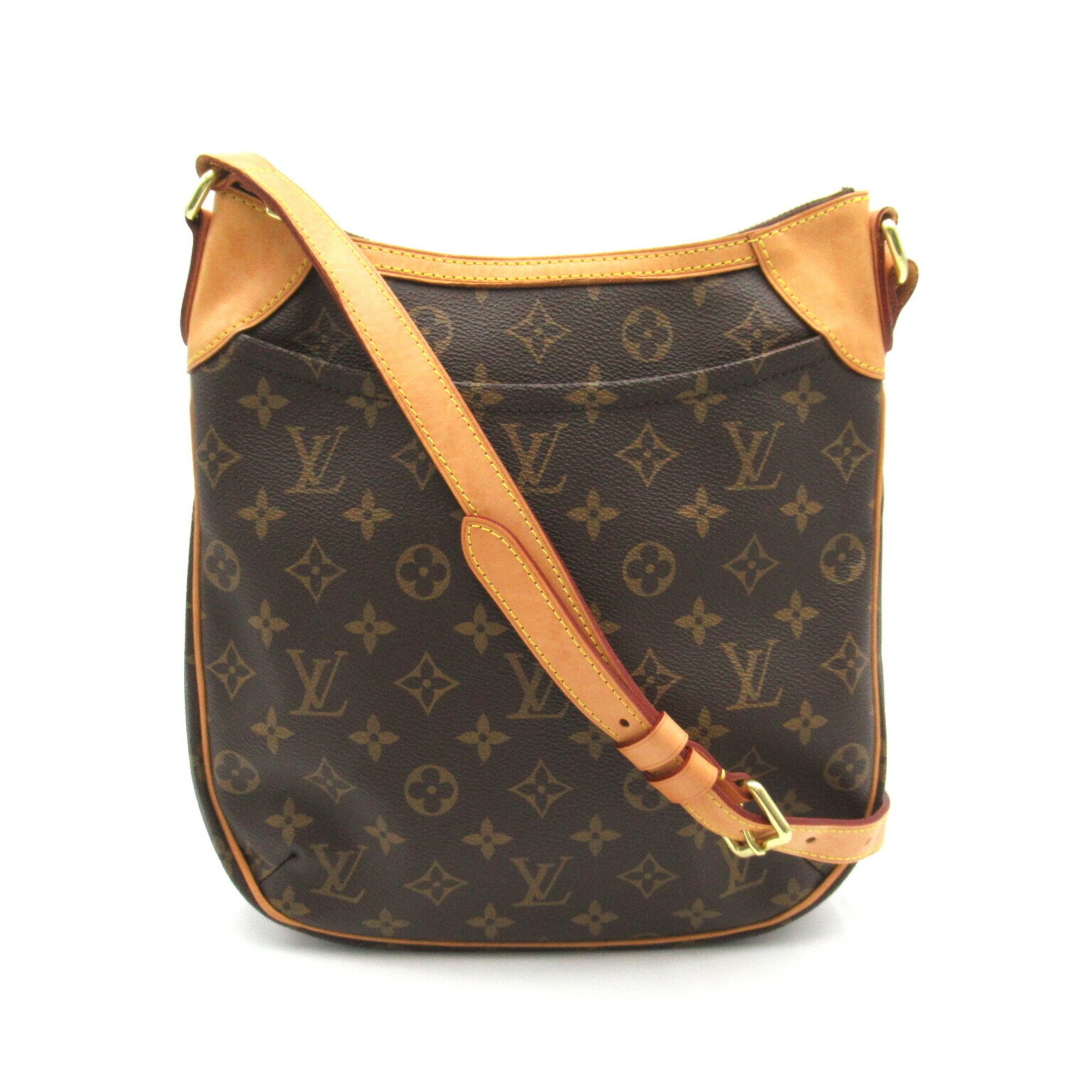 Louis Vuitton Odeon PM Shoulder Bag, Coated Canvas, Monogram, Men's, Women's, Brown, M56390