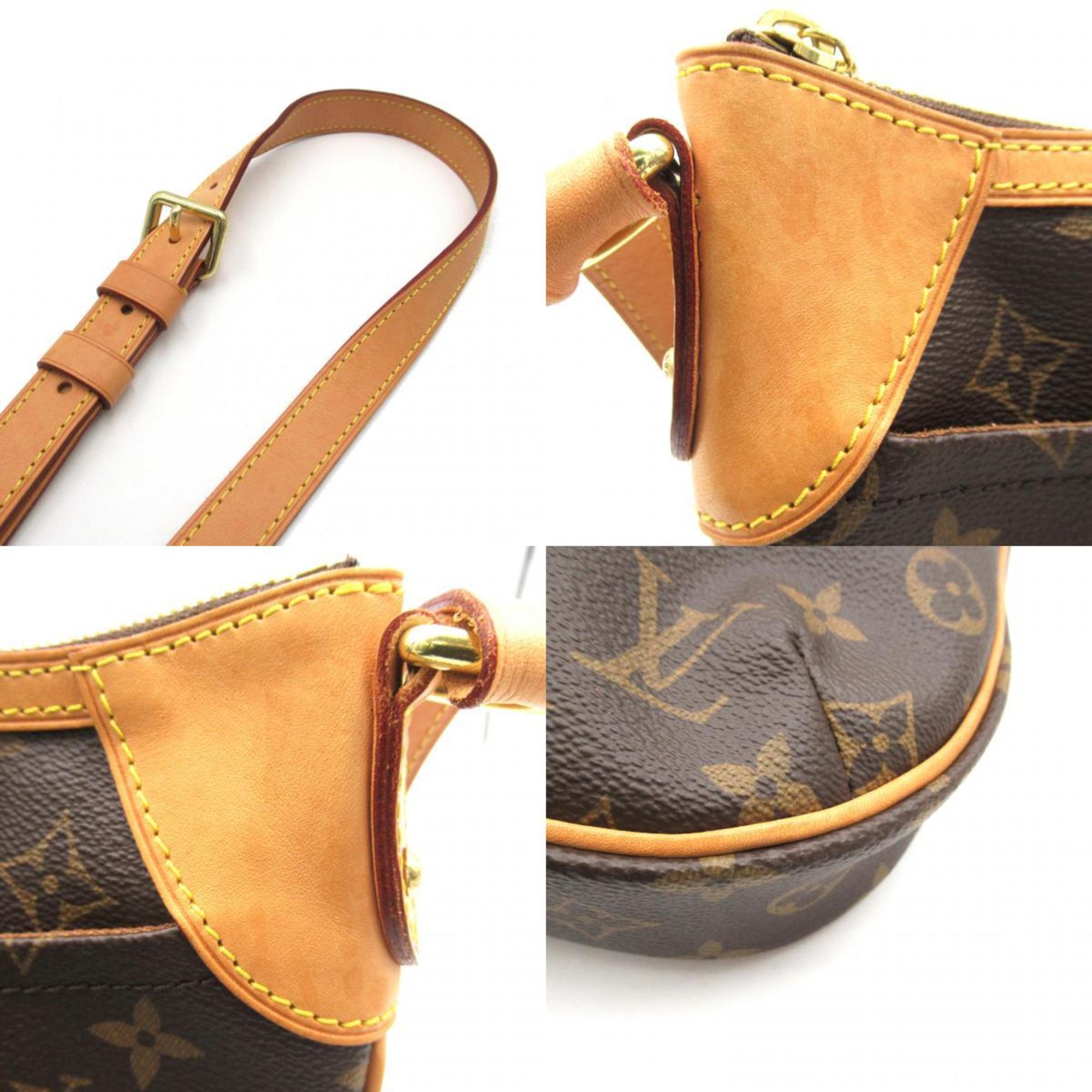 Louis Vuitton Odeon PM Shoulder Bag, Coated Canvas, Monogram, Men's, Women's, Brown, M56390