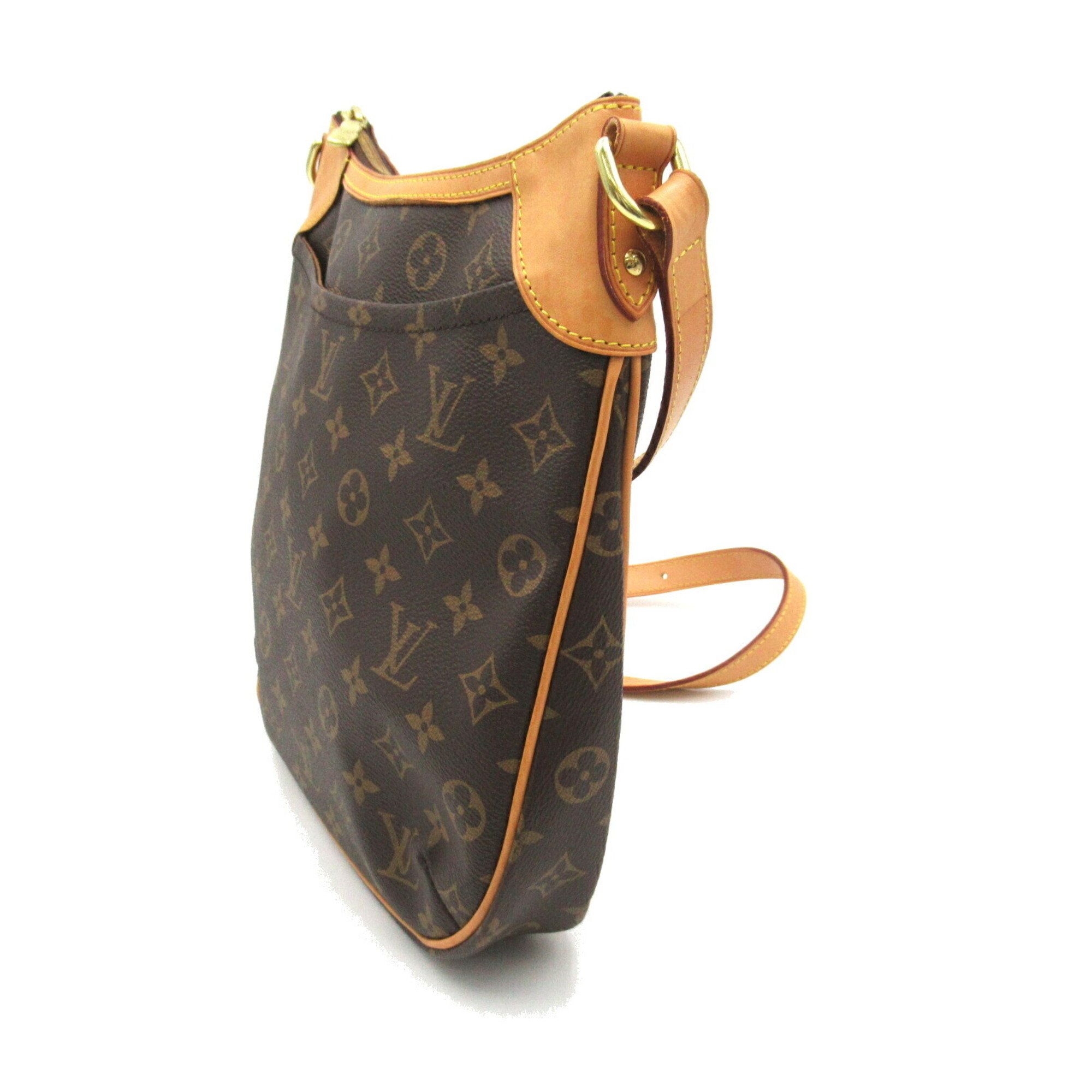 Louis Vuitton Odeon PM Shoulder Bag, Coated Canvas, Monogram, Men's, Women's, Brown, M56390