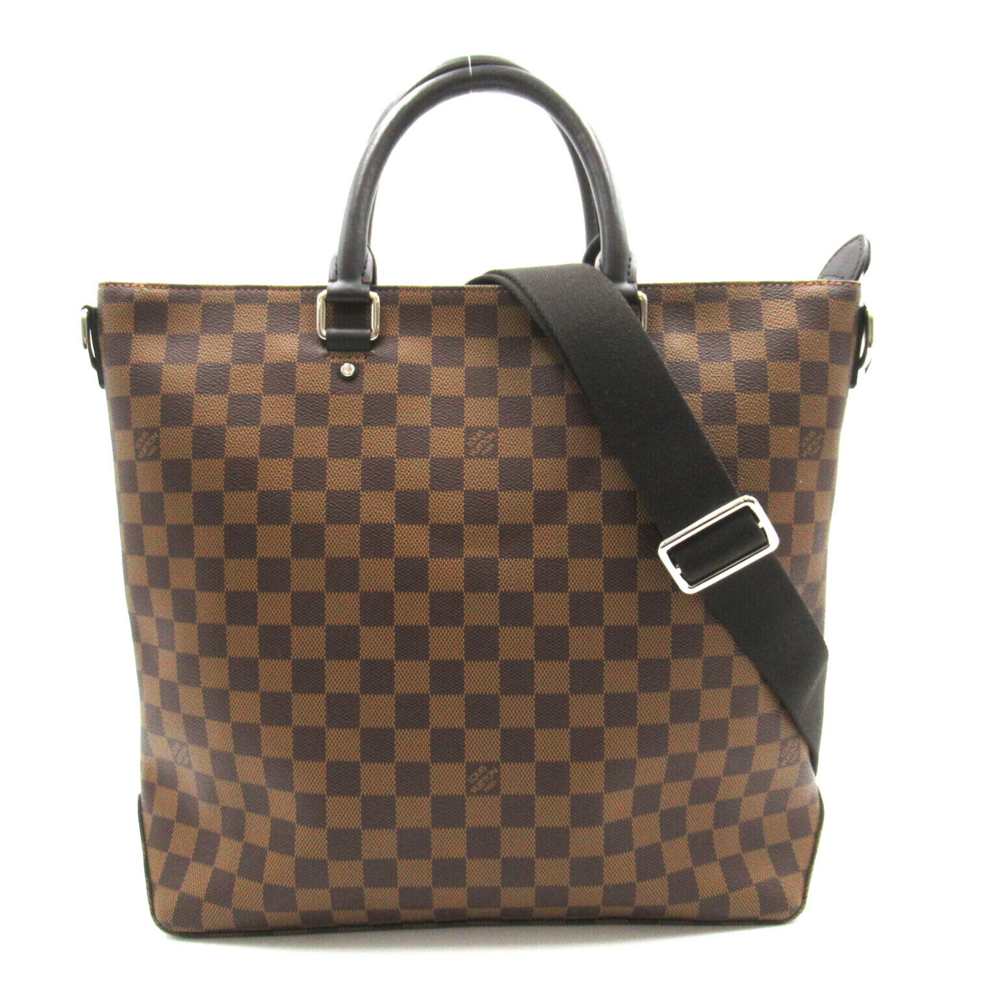 Louis Vuitton Jake Tote Bag, Coated Canvas, Damier, Men's, Women's, Brown, N41559