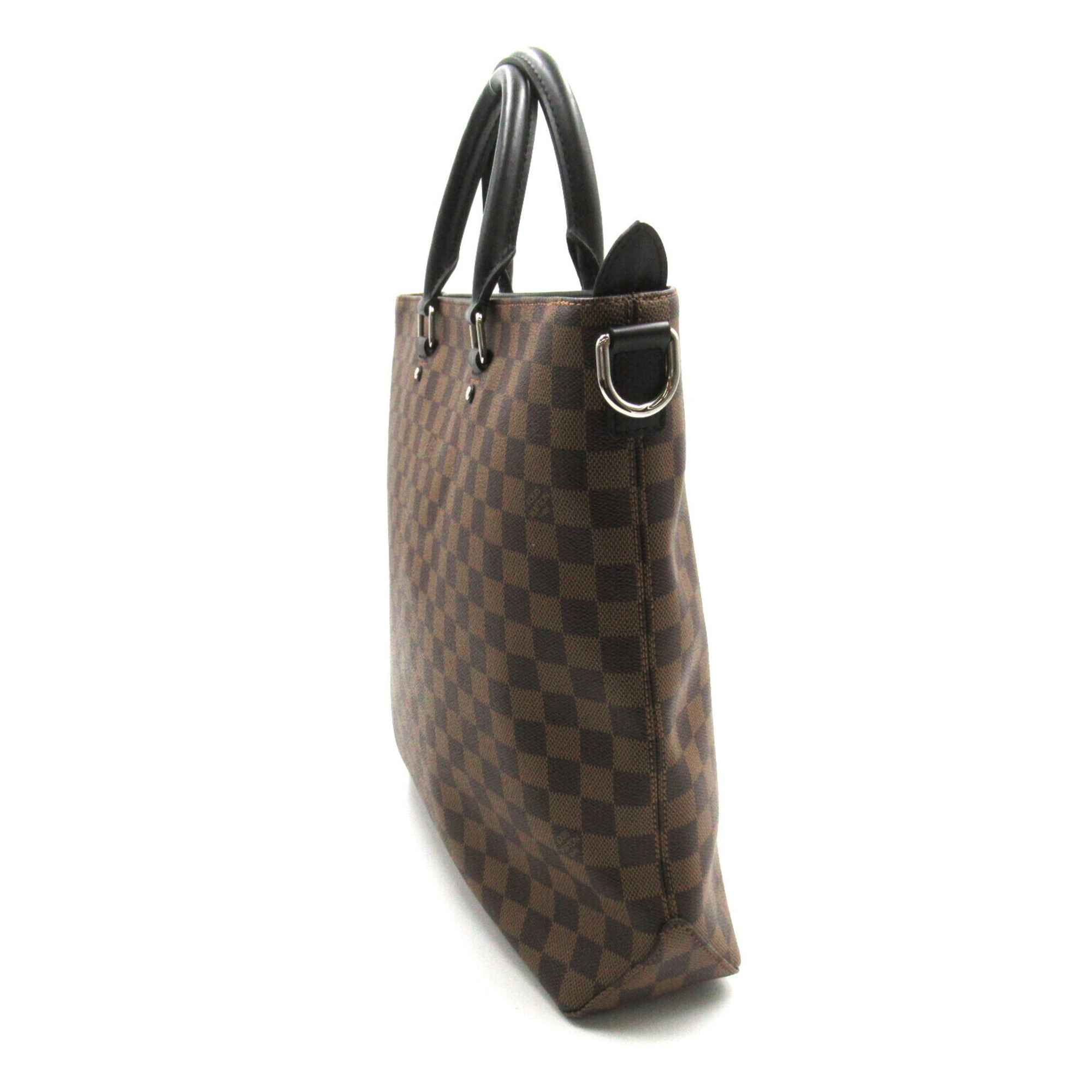 Louis Vuitton Jake Tote Bag, Coated Canvas, Damier, Men's, Women's, Brown, N41559