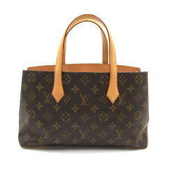 LOUIS VUITTON Wilshire PM Handbag, Coated Canvas, Monogram, Women's, Brown, M45643