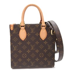 Louis Vuitton LOUIS VUITTON Sac Plat BB 2way shoulder bag Bag Coated canvas Monogram Women's Brown M46265