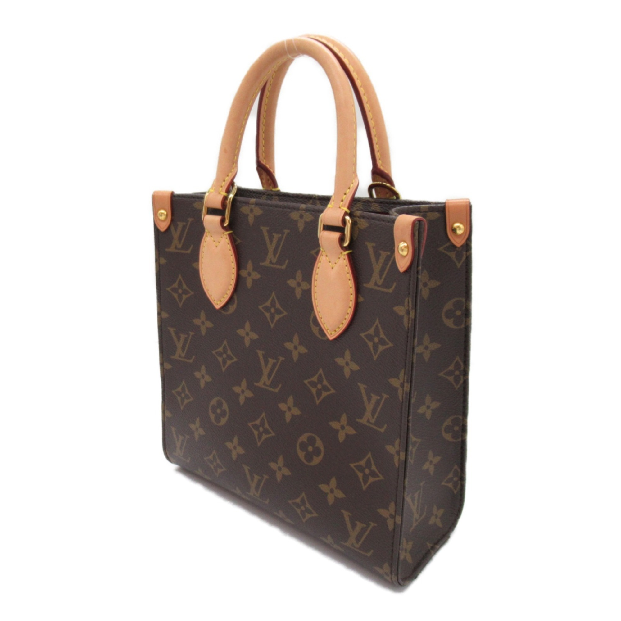 Louis Vuitton LOUIS VUITTON Sac Plat BB 2way shoulder bag Bag Coated canvas Monogram Women's Brown M46265