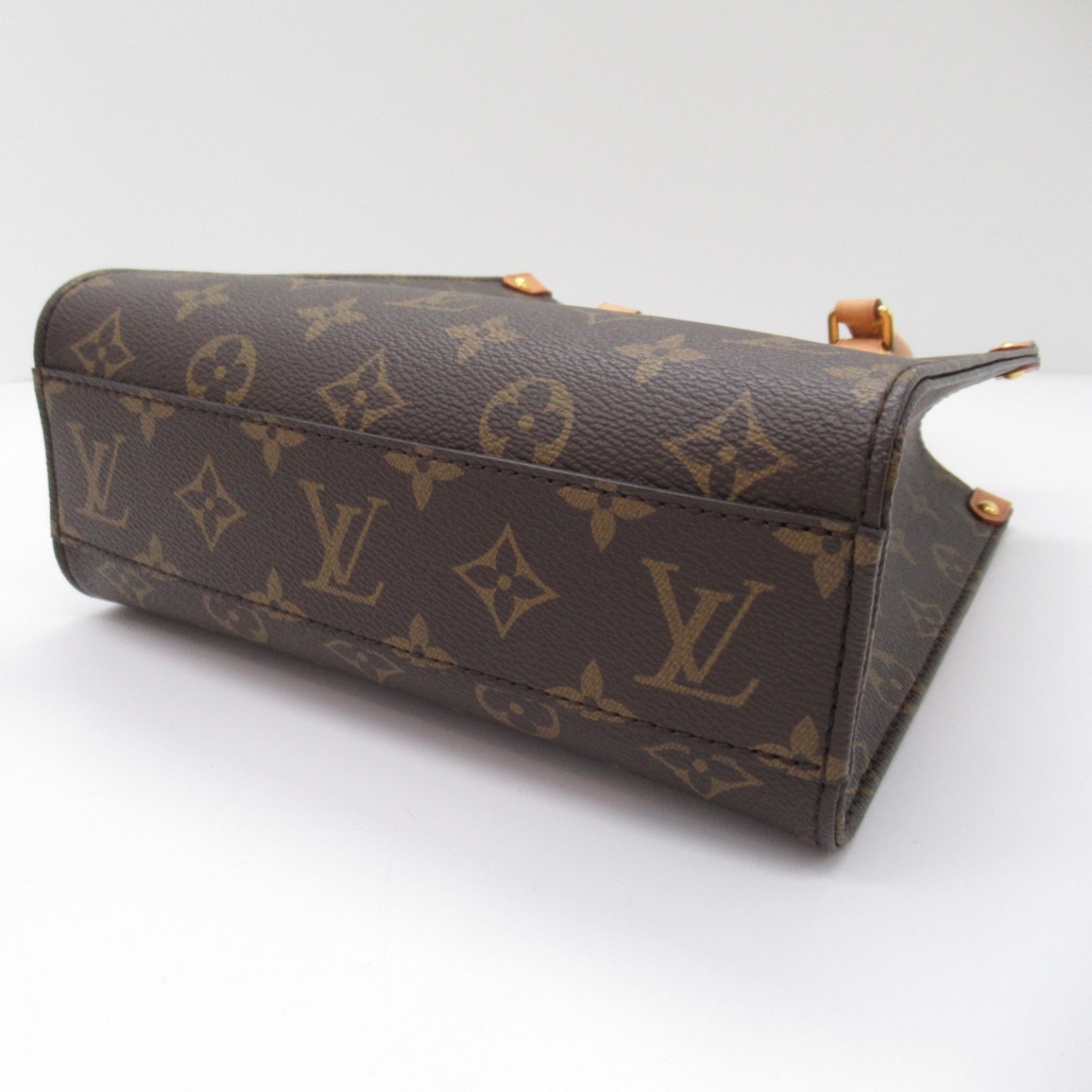 Louis Vuitton LOUIS VUITTON Sac Plat BB 2way shoulder bag Bag Coated canvas Monogram Women's Brown M46265