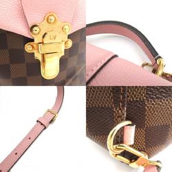 Louis Vuitton Clapton Backpack, Rucksack, Bag, Coated Canvas, Damier, Women's, Brown, Pink, N42262