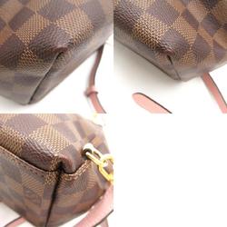 Louis Vuitton Clapton Backpack, Rucksack, Bag, Coated Canvas, Damier, Women's, Brown, Pink, N42262