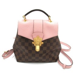 Louis Vuitton Clapton Backpack, Rucksack, Bag, Coated Canvas, Damier, Women's, Brown, Pink, N42262