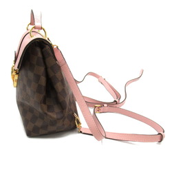 Louis Vuitton Clapton Backpack, Rucksack, Bag, Coated Canvas, Damier, Women's, Brown, Pink, N42262