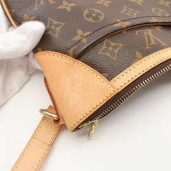 Louis Vuitton Odeon MM Monogram Shoulder Bag, Coated Canvas, Leather, Women's, Brown, M56389