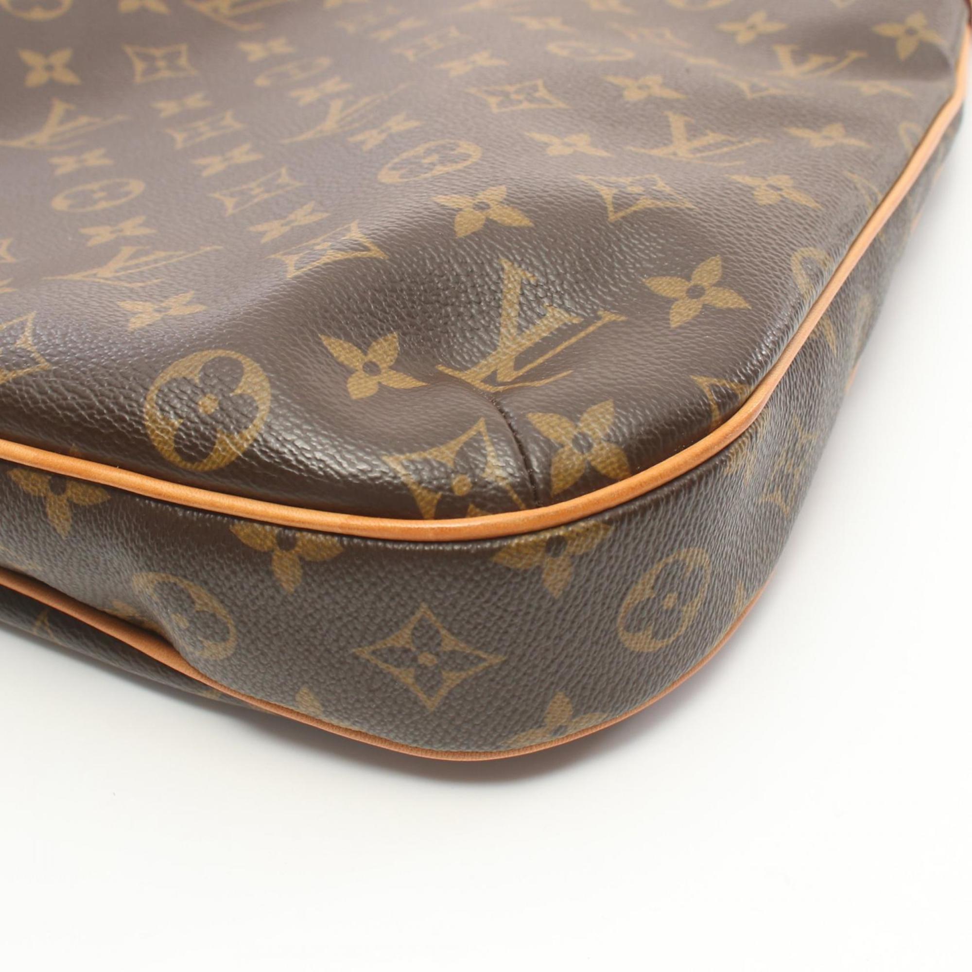 Louis Vuitton Odeon MM Monogram Shoulder Bag, Coated Canvas, Leather, Women's, Brown, M56389