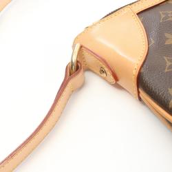 Louis Vuitton Odeon MM Monogram Shoulder Bag, Coated Canvas, Leather, Women's, Brown, M56389