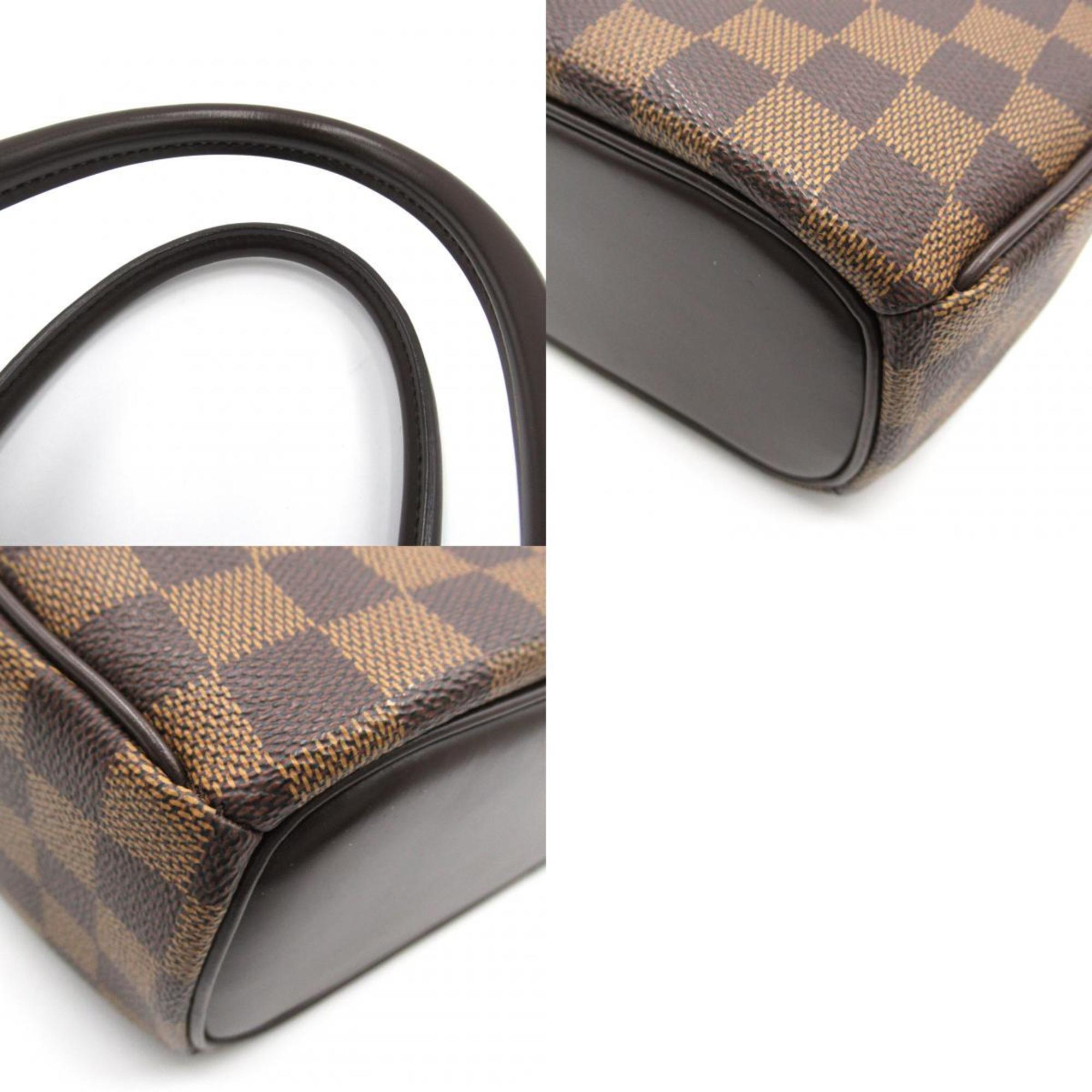 Louis Vuitton LOUIS VUITTON Saria Horizontal Handbag Bag Coated Canvas Damier Women's Brown N51282