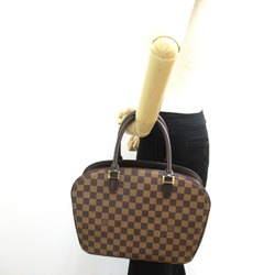 Louis Vuitton LOUIS VUITTON Saria Horizontal Handbag Bag Coated Canvas Damier Women's Brown N51282