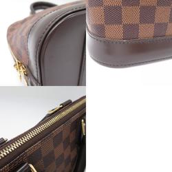 Louis Vuitton Alma Handbag, Coated Canvas, Damier, Women's, Brown, N53151