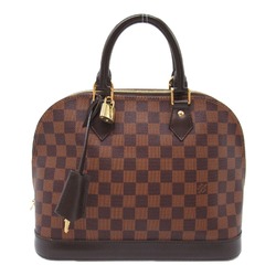 Louis Vuitton Alma Handbag, Coated Canvas, Damier, Women's, Brown, N53151