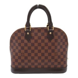 Louis Vuitton Alma Handbag, Coated Canvas, Damier, Women's, Brown, N53151