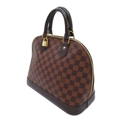 Louis Vuitton Alma Handbag, Coated Canvas, Damier, Women's, Brown, N53151