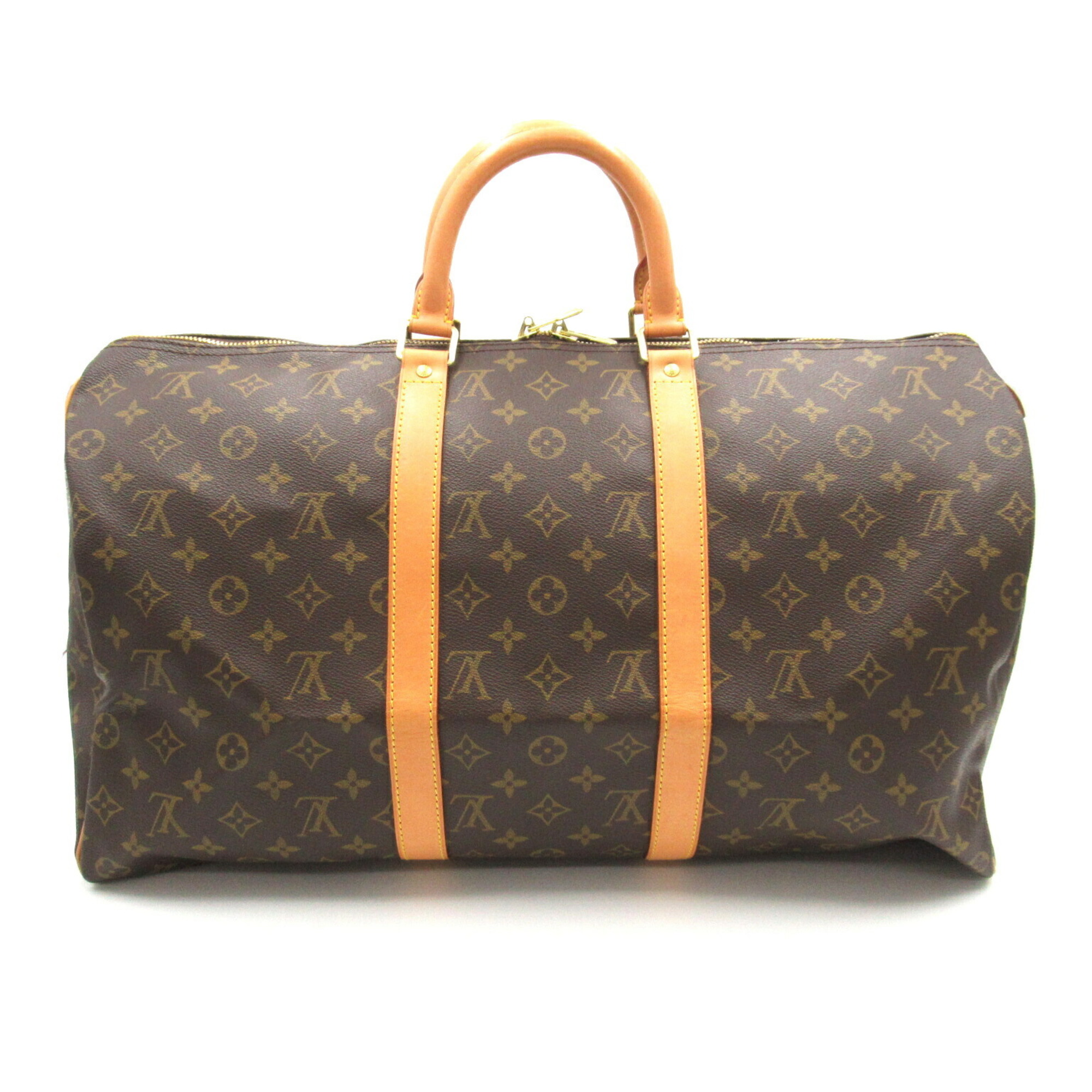 Louis Vuitton LOUIS VUITTON Keepall 50 Boston Bag Coated Canvas Monogram Men's Women's Brown M41426