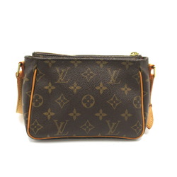 Louis Vuitton Vivacite PM Monogram Shoulder Bag, Coated Canvas, Leather, Monogram, Women's, Brown, M51165