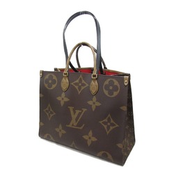 LOUIS VUITTON On the Go GM 2-way shoulder bag, coated canvas, Monogram Giant Reverse, women's, brown, M45320