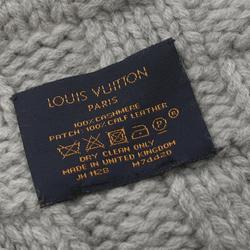 Louis Vuitton Echarpe Helsinki Gris Clair Scarf Cashmere Men's Women's Gray M74420