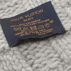 Louis Vuitton Echarpe Helsinki Gris Clair Scarf Cashmere Men's Women's Gray M74420