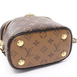 Louis Vuitton Vanity NV PM Monogram Reverse Handbag Bag Coated Canvas Leather Women's Brown Black M45165