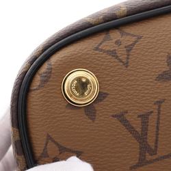 Louis Vuitton Vanity NV PM Monogram Reverse Handbag Bag Coated Canvas Leather Women's Brown Black M45165